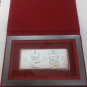 LAXMI GANESH SILVER FINISH  WHITE METAL SILVER PLATED COIN WITH BOX + SHIPPING