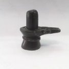 2" Black Marble Shiva Lingam Statue Shivling Handmade Hinduism worship Free Ship