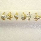 Indian Fashion Jewelry 10 Gold Tone Women Ring All Sizes Mixed Rings Lot US9