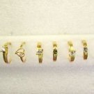 Bollywood Indian Fashion Jewelry10 Gold Plated Ring All Size Crystal Rings Lot