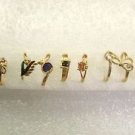 Bollywood Indian Ethnic Ring Gold Plated  Women Ring All Mixed Sizes Rings Lot