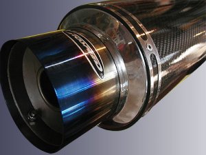 Carbon Fibre Exhaust with titanium tip MYR550
