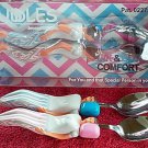 Pink & Blue "CUDDLES" A Fun Cuddling Spoon Gift