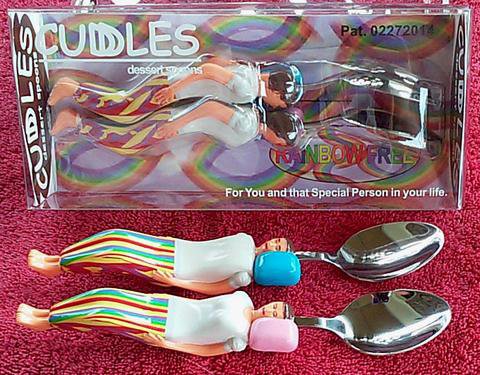 Fun Cuddling Spoon Gift "CUDDLES" LGBTQ Aproved!