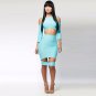 Sexy Women Midi Dress Long Sleeves Off Shoulder Hollow Out Dress Style Lady Dresses W373711A