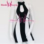 Striking Cut Out White striped Dress mini bandage dresses vestido de noche formatura W273033A