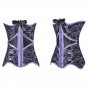Women Purple Gothic High Quality Sexy Slim Waist Trainer Ladies Underbust Corset With Bow W580875