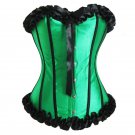 Green Women Slimming Busiter Waist Trainer Corset Shapewear Overbust Corselet Underbust W580896