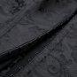 Women Black Corsets Satin Body Waist Trainer Floral Bustier Lace Up Lingerie Bodyshaper W580894B