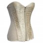 Women Yellow Lace Up Steampunk Corset Sexy Bustier Corset Zipper Overbust Slim Strapless W580881B
