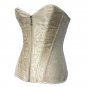 Women Yellow Lace Up Steampunk Corset Sexy Bustier Corset Zipper Overbust Slim Strapless W580881B