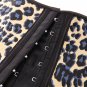 Plus Size Women Slimming Corset Leopard Waist Trainer Boned Shapewear Bustier Underbust W580882B
