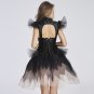 Special Women Overbust Corset Dress Ladies Black Bustiers Vintage Back Bandage Hollow Out W46245