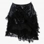 Women Skirts Hot Sale High Quality Steampunk Ladies Black Zipper Knee-Length Lace Ball Gown W46145