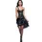 Women Skirts Hot Sale High Quality Steampunk Ladies Black Zipper Knee-Length Lace Ball Gown W46145