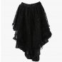 Women Underdress Skirts High Quality Black Zipper Asymmetrical Ladies Lace Floral Petticoat W46153