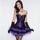 Purple Pleated Skirt Women Ball Gown Skirts Mini Lace Plus Size High Quality Short Underdress W46156