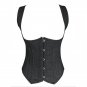 Steampunk Corset Underbust Waist Corset with Straps Bodyshaper Lace Up Bustiers Underwear W49840