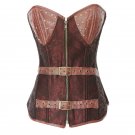 Steampunk Lingerie Sexy Corset Bustier Slim Gothic Women Overbust Corselet Steel Bone Busiter W58924