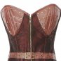 Steampunk Lingerie Sexy Corset Bustier Slim Gothic Women Overbust Corselet Steel Bone Busiter W58924