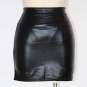 Sexy PVC Lady's Open Hip Faux Leather Short Bondage Skirt Costumes Lingerie W377988