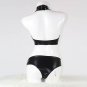 Cupless Black Rivet Sexy Lingerie Set Bodysuit Vinyl Teddy Lingerie Novelty Women Wet Look W850766
