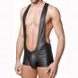 Men Flexible Jumpsuit Men Halter Boxers Underwear Men Latex Bodysuit Pole Clothes W850562