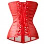 Women Leather Corset Steampunk Corselet Waist Trainer Shapewear Sexy Bustier Overbust Tops W580813B