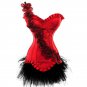 Corset Women Lace Up BacK Corset Overbust Boned Corset And Bustiers Basque Lingerie S-2XL W580816C