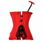 Corset Women Lace Up BacK Corset Overbust Boned Corset And Bustiers Basque Lingerie S-2XL W580816C