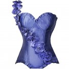 Corset Women Lace Up BacK Corset Overbust Boned Corset And Bustiers Basque Lingerie S-2XL W580816D