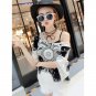 Blouse Women's Spring Crochet Lace Tops Blouse 2017 Boho Hollow Beach Cover Up Shirts Beach WT32952A