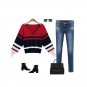 Women Sweater High Quality Sexy Fashion Long Sleeve V-Neck Knitted Warm Tops WT51982