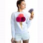 2017 Autumn Women Ice Cream Hoodie Plush Ball Full Sleeve Causal Sweatshirts Sweatshirts WT32648