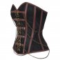 Sexy Women Steampunk Tight Lacing Corset Top Overbust Ladies Sequined Chain W31267