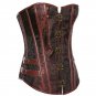 Steampunk Waist Control Corset Steel Bone Top Overbust Bustier Gothic Bustier Slim W58916