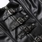 Steampunk Black Over Bust Zipper Sequined Tank Strapless Waist Trainer Corset Women Corselet W580919