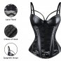 Lace Corset Floral Overbust Shaperwear Waist Vinyl Leather Bustier Trainer Body Shaper W861211