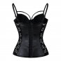 Lace Corset Floral Overbust Shaperwear Waist Vinyl Leather Bustier Trainer Body Shaper W861211