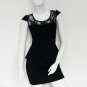 Vintage Dress Lace Patchwork Above Knee Back Hole Ladies Peplum Dresses Women's Clothing W203082B