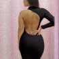 Sexy Bodycon dress one shoulder stretch spandex Peacock feathers print backless club wear W203714D