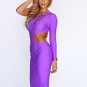 One Shoulder Cut Out Midi Strapless Dresses Sexy Women Summer Clubwear Ukraine Club Dress W84513D