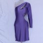 One Shoulder Cut Out Midi Strapless Dresses Sexy Women Summer Clubwear Ukraine Club Dress W84513D