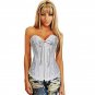 Women Sexy Satin Corset Brocade Floral Bustier Top Shapewear Slimming Waist Cincher Corsets W161613