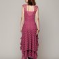 Lace Punk Rock Female Dress New Embroidered Sexy Casual Maxi Dress Plus Size Dresses W850301C