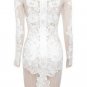 Sexy See Through Club Dress Embroidered Women Lace Dress Hollow Out Bodycon Dress W850328B