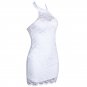 Lace Patchwork Mini Bodycon Dress Sexy Turtleneck Lace Mini Off Shoulder Party Dress W845042B