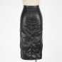 PU Leather Skirt Sexy Women Slim Straight Black PVC Skirt Vinyl Latex Bondage Clubwear W1126