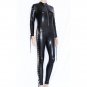Women Full Sexy Black Jumpsuits Leather Casual Catsuit Solid Spring Autumn Jumpsuits W207940