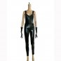 Vinyl Catsuit Sleeveless Zipper Crotch Jumpsuit Gloves Faux Leather Lingerie Catsuit W377918
